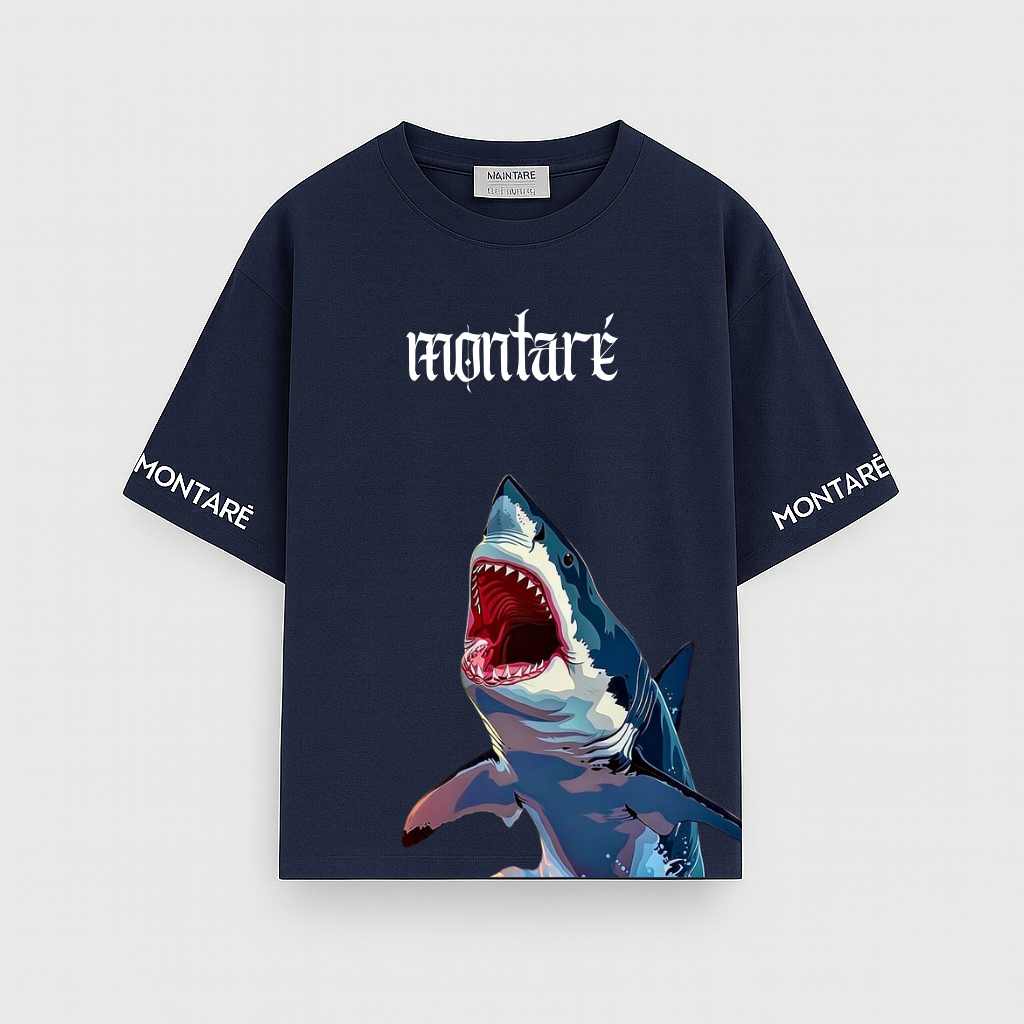 THE OCEAN - oversized tee (ROYAL BLUE)