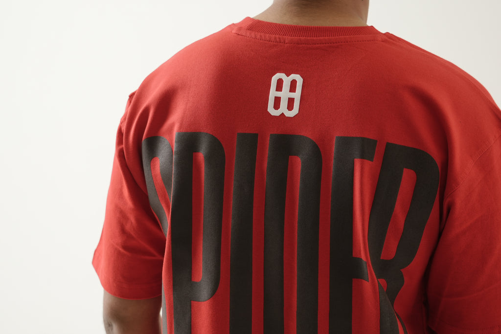DOXIDE “SPIDER” OVERSIZED TEE – RED