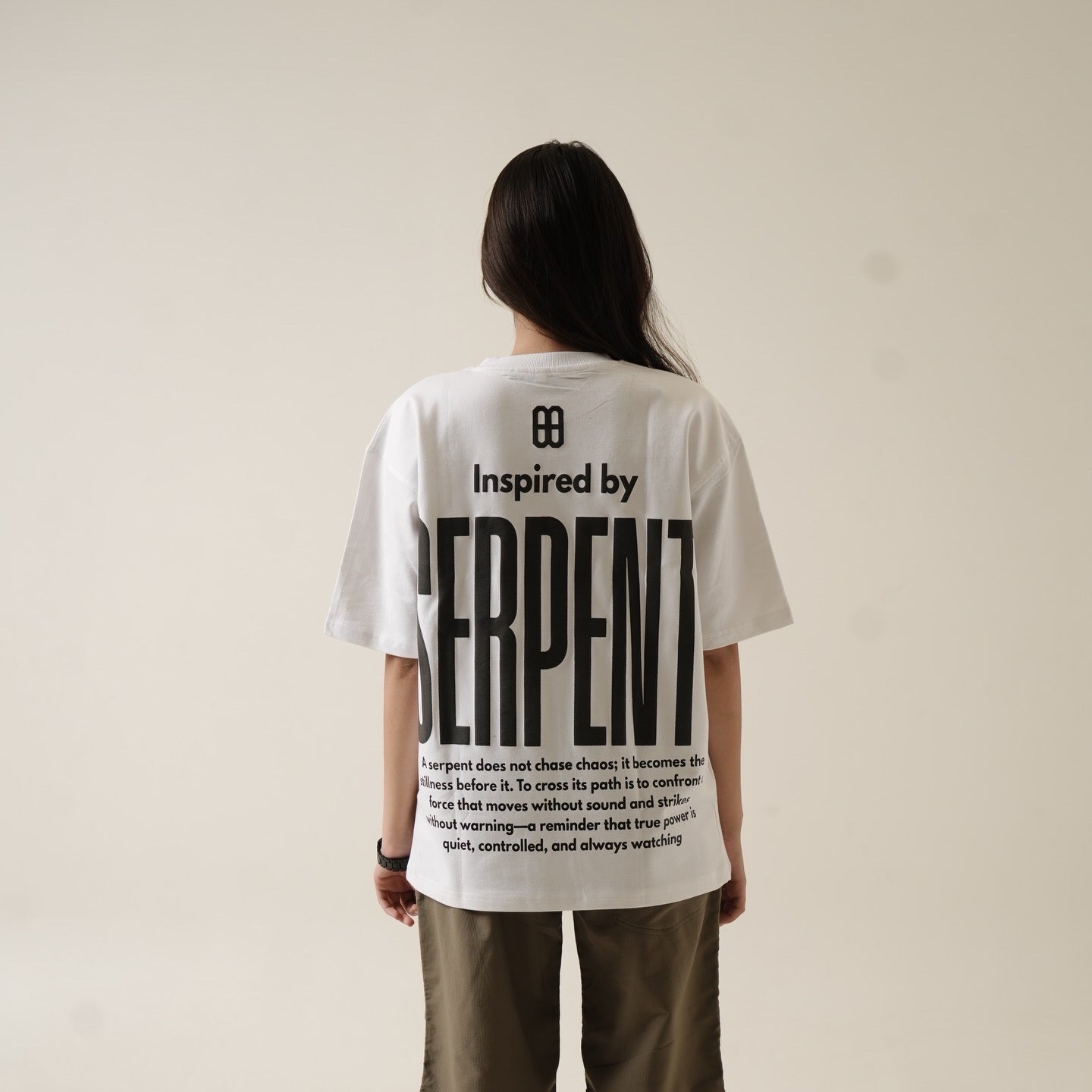 DOXIDE “SERPENT” OVERSIZED TEE – WHITE