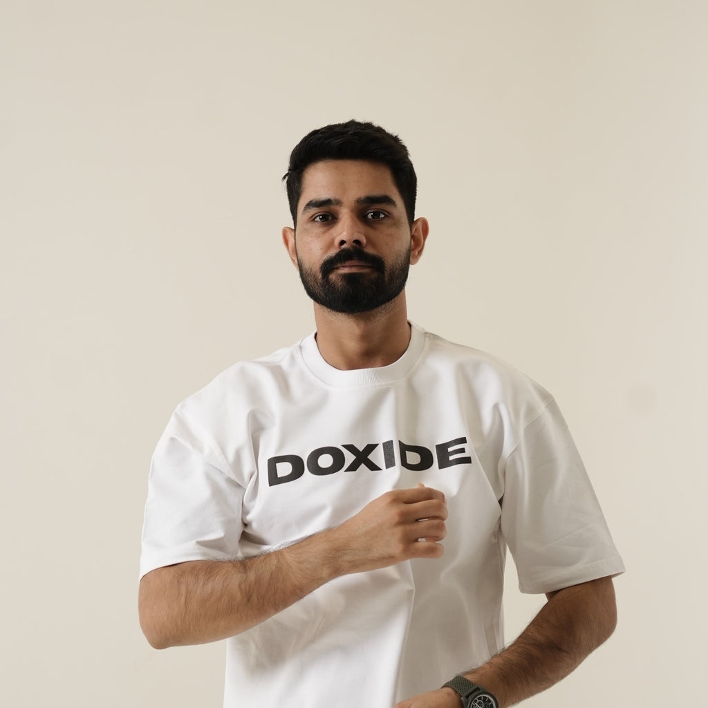 DOXIDE “SERPENT” OVERSIZED TEE – WHITE