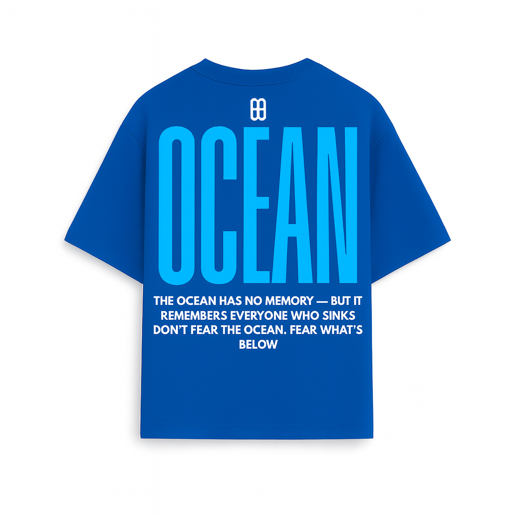 DOXIDE “OCEAN” OVERSIZED TEE – BLUE
