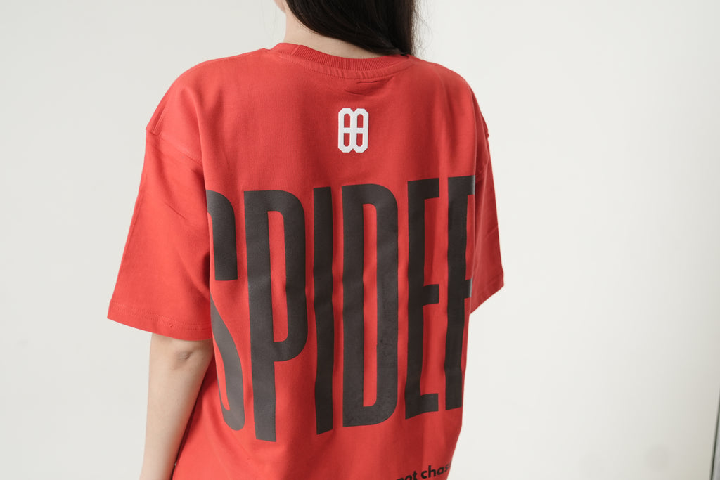 DOXIDE “SPIDER” OVERSIZED TEE – RED