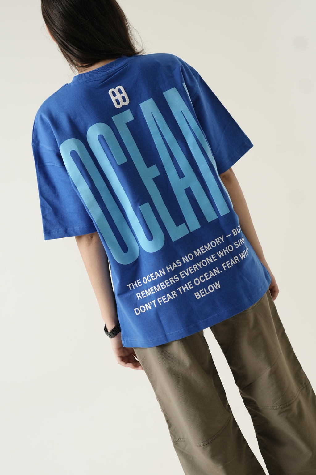DOXIDE “OCEAN” OVERSIZED TEE – BLUE
