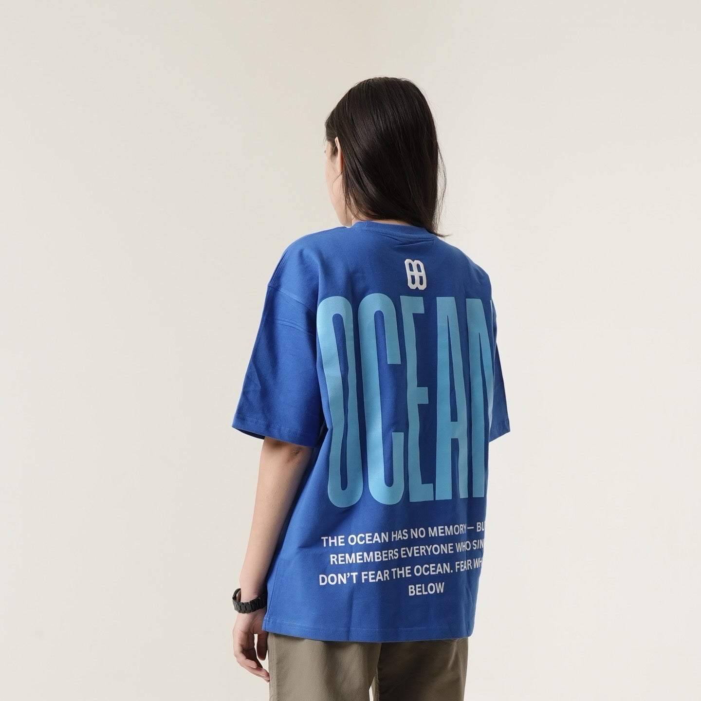 DOXIDE “OCEAN” OVERSIZED TEE – BLUE