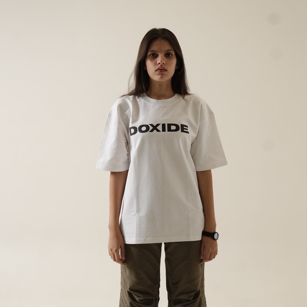 DOXIDE “SERPENT” OVERSIZED TEE – WHITE