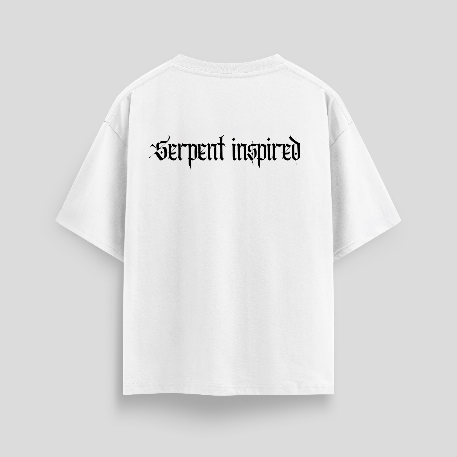 SERPENT INSPIRED - oversized tee (white)