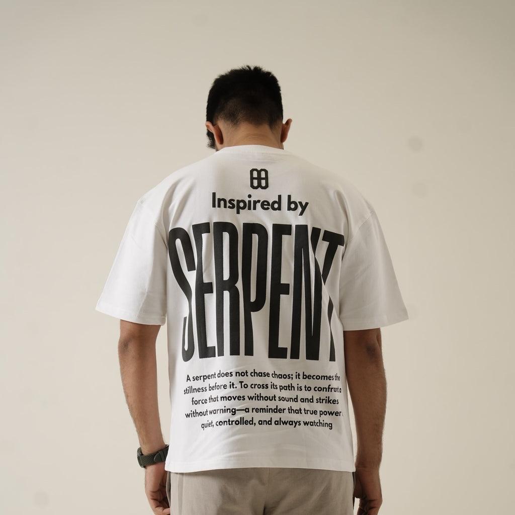 DOXIDE “SERPENT” OVERSIZED TEE – WHITE