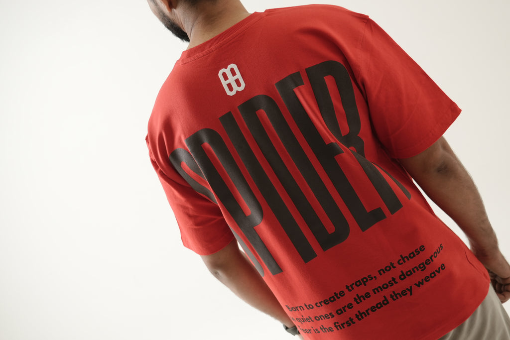 DOXIDE “SPIDER” OVERSIZED TEE – RED