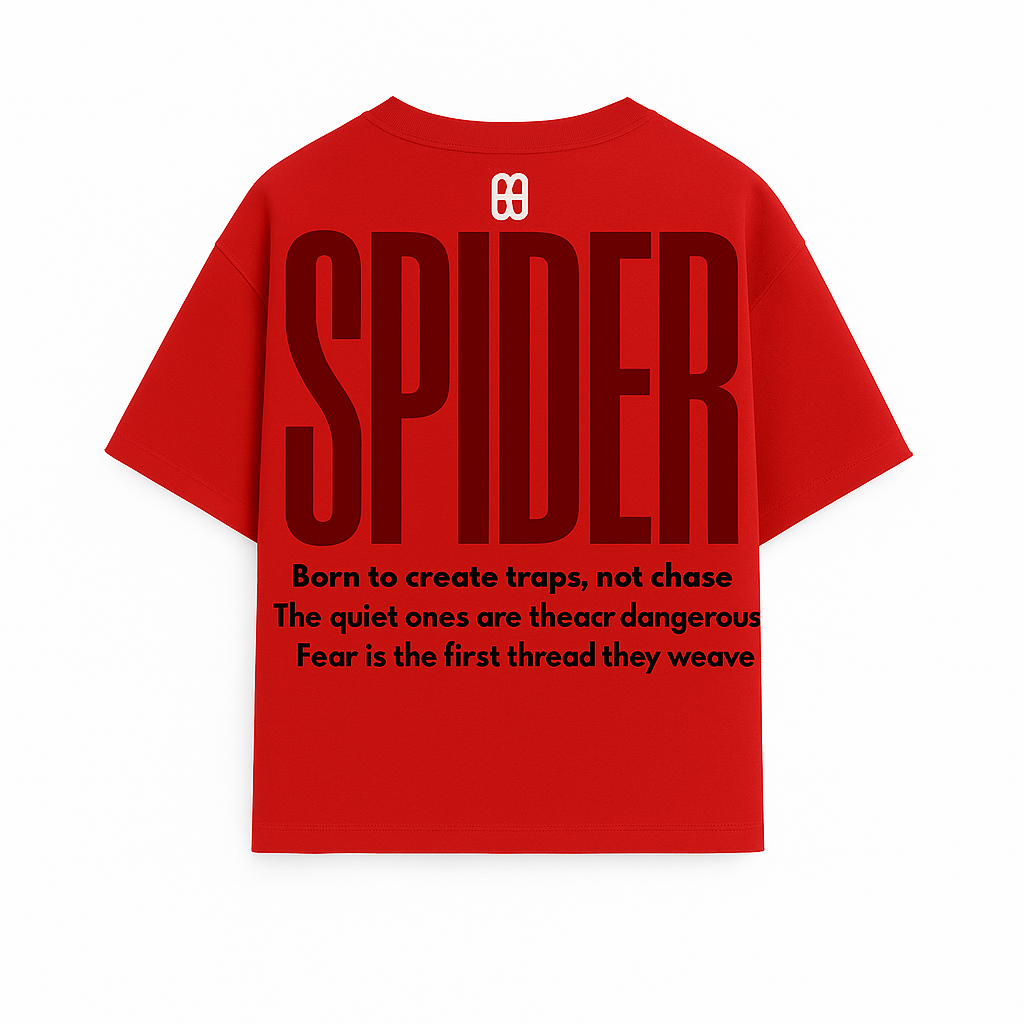 DOXIDE “SPIDER” OVERSIZED TEE – RED