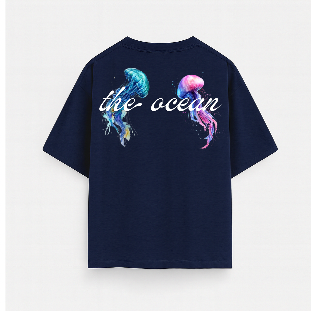 THE OCEAN - oversized tee (ROYAL BLUE)
