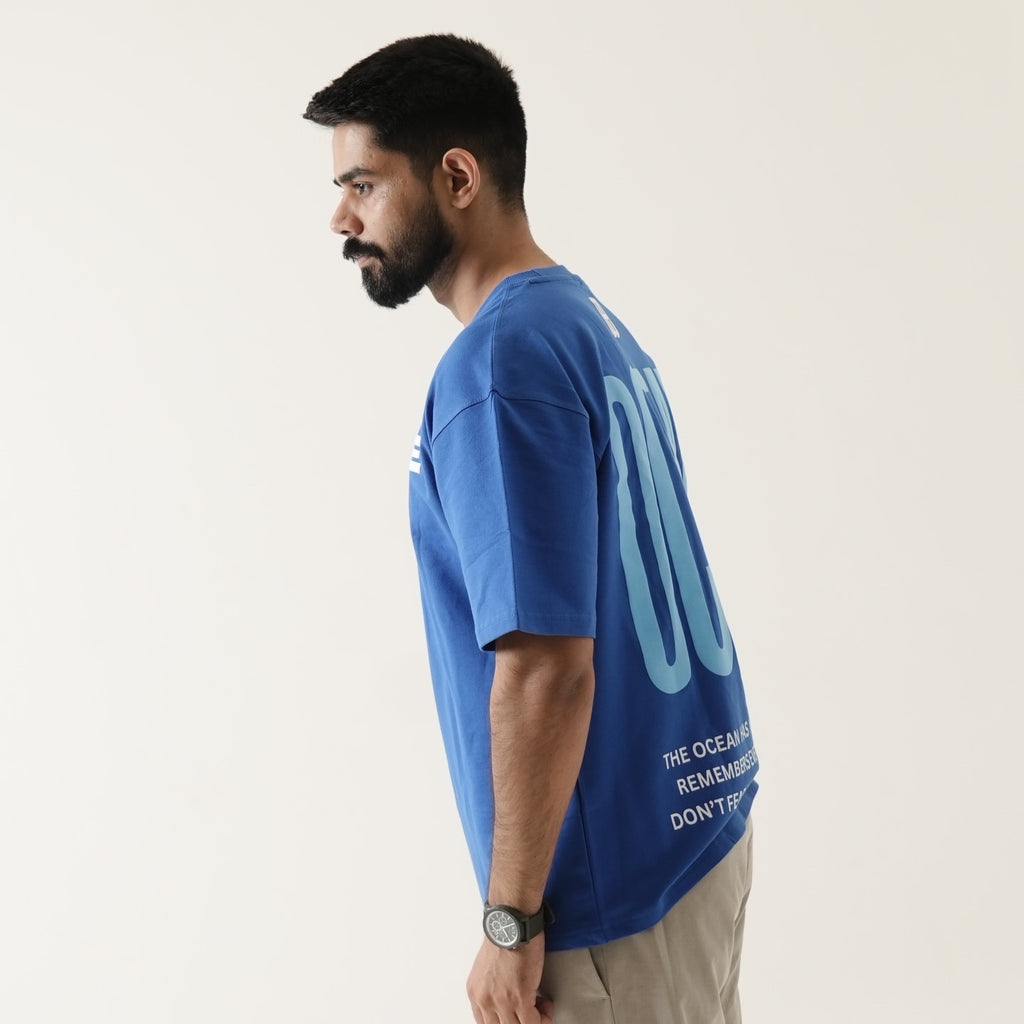 DOXIDE “OCEAN” OVERSIZED TEE – BLUE