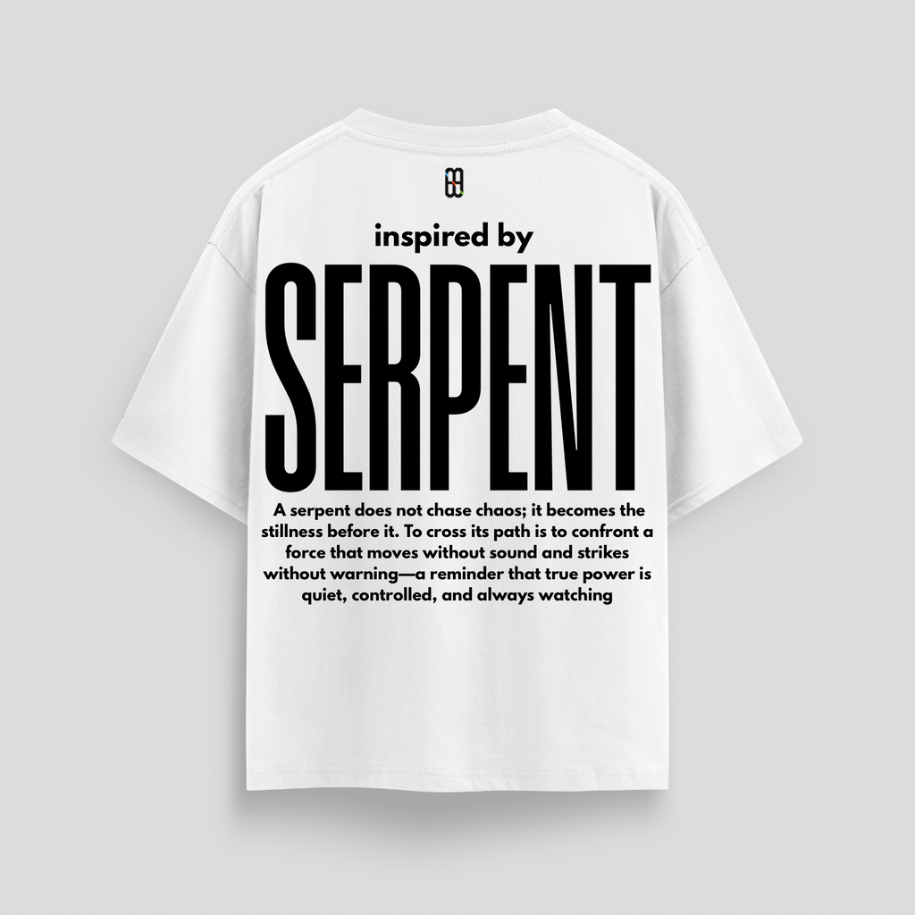 DOXIDE “SERPENT” OVERSIZED TEE – WHITE