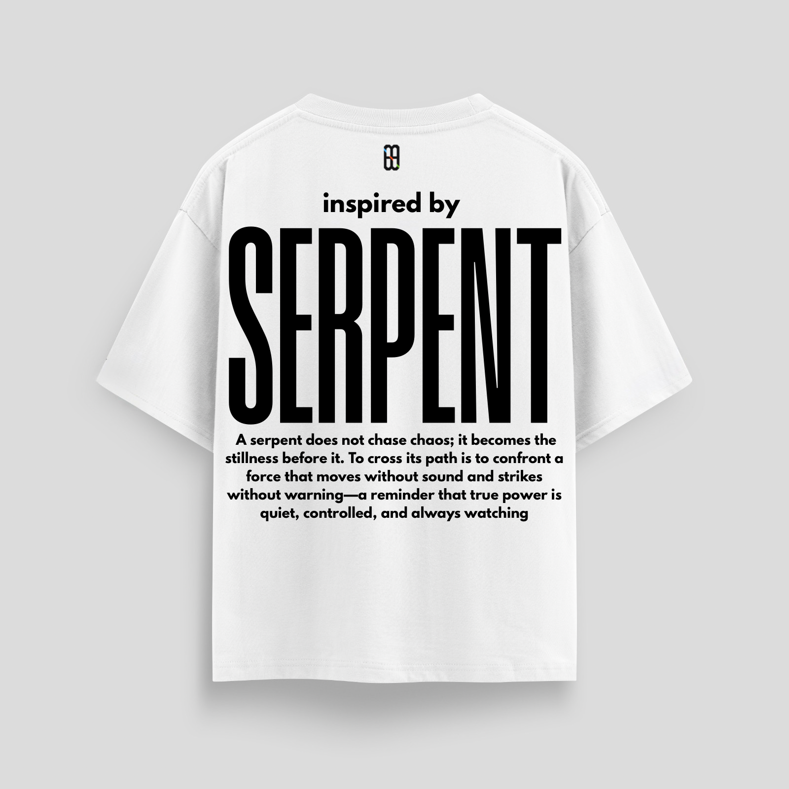 DOXIDE “SERPENT” OVERSIZED TEE – WHITE